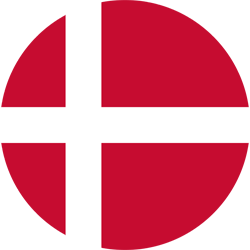 Denmark Flag Round 250