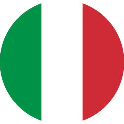 Italy Flag Round 250